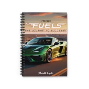 Spiral Notebook - Sports Car Design - Ruled Line