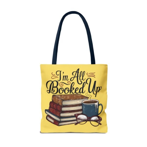 Book Lover Tote Bag - "I'm All Booked Up" - Perfect for Readers & Gift Giving - Image 58
