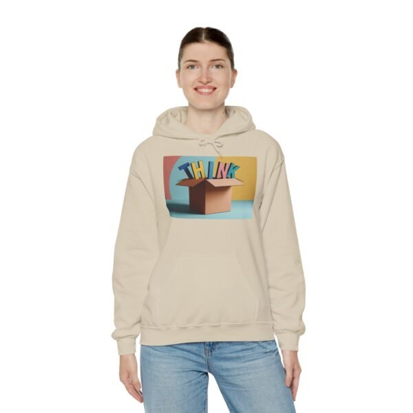 Think Outside the Box Hoodie - Unisex Heavy Blend™ Sweatshirt - Image 5