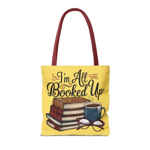 Book Lover Tote Bag - "I'm All Booked Up" - Perfect for Readers & Gift Giving - Image 18