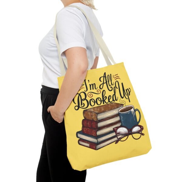Book Lover Tote Bag - "I'm All Booked Up" - Perfect for Readers & Gift Giving - Image 48