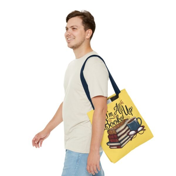 Book Lover Tote Bag - "I'm All Booked Up" - Perfect for Readers & Gift Giving - Image 55