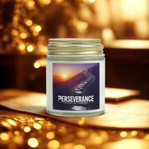 Perseverance Scented Candle - Coconut Apricot Wax (4oz, 9oz)