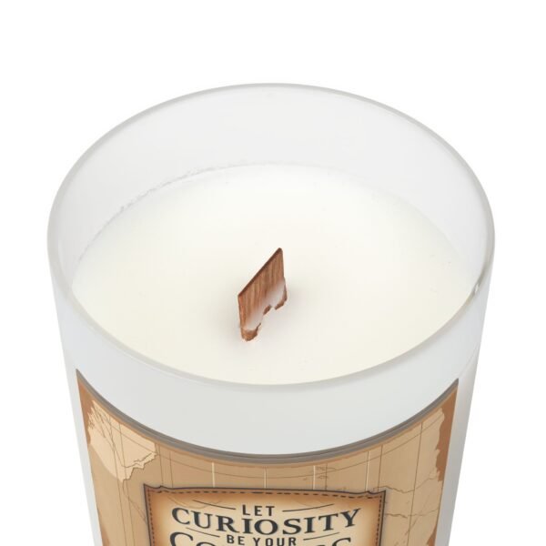 Curiosity Compass Candle - 11oz Frosted Glass Soy Wax Candle for Adventurers - Image 32