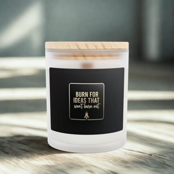 Inspirational Frosted Glass Candle - 11oz - "Burn for Ideas That Won't Burn Out" - Image 33