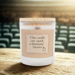 Inspirational Frosted Glass Candle - 11oz - Perfect for Home Decor & Gift Giving